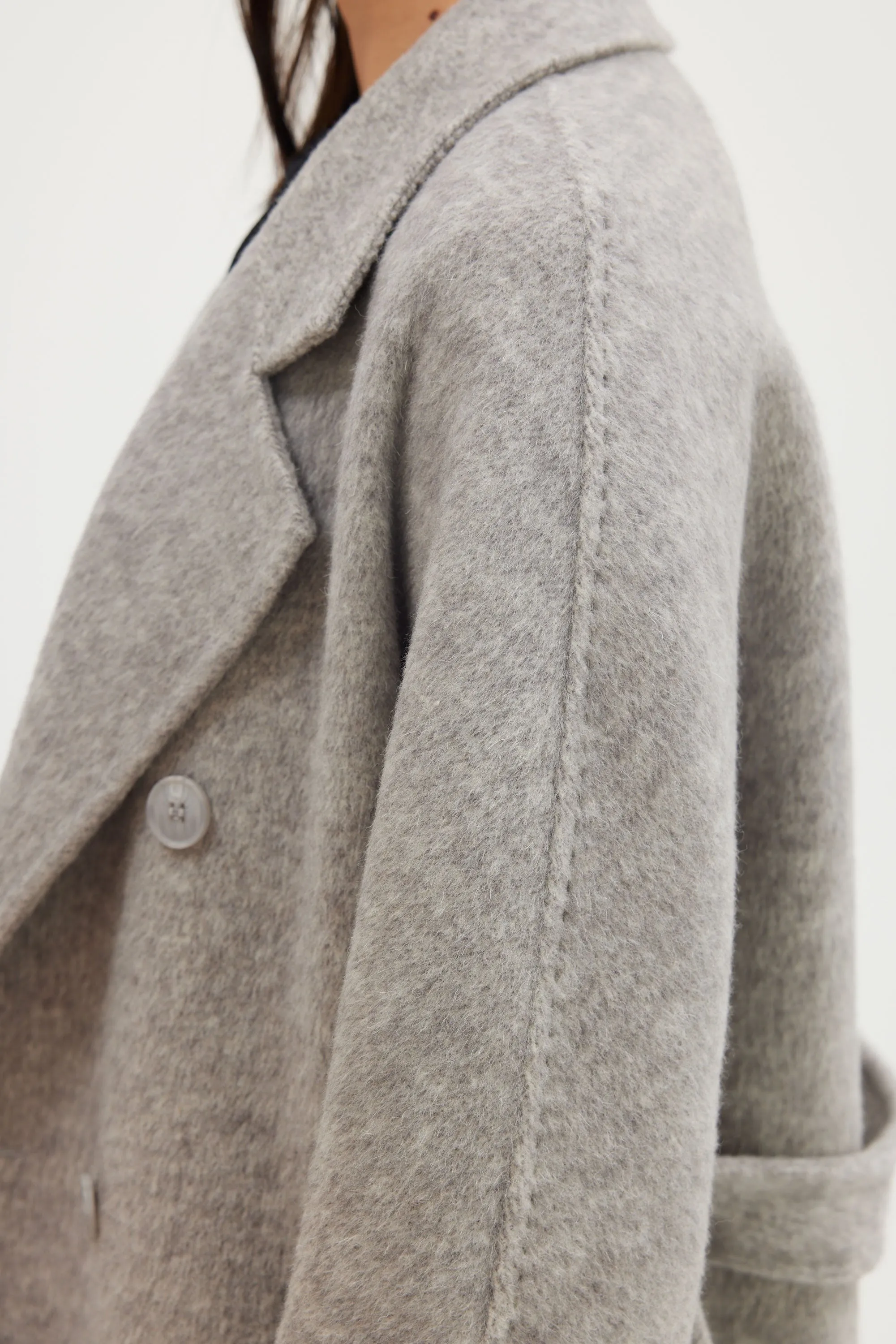 Abbey Coat - Grey Marle