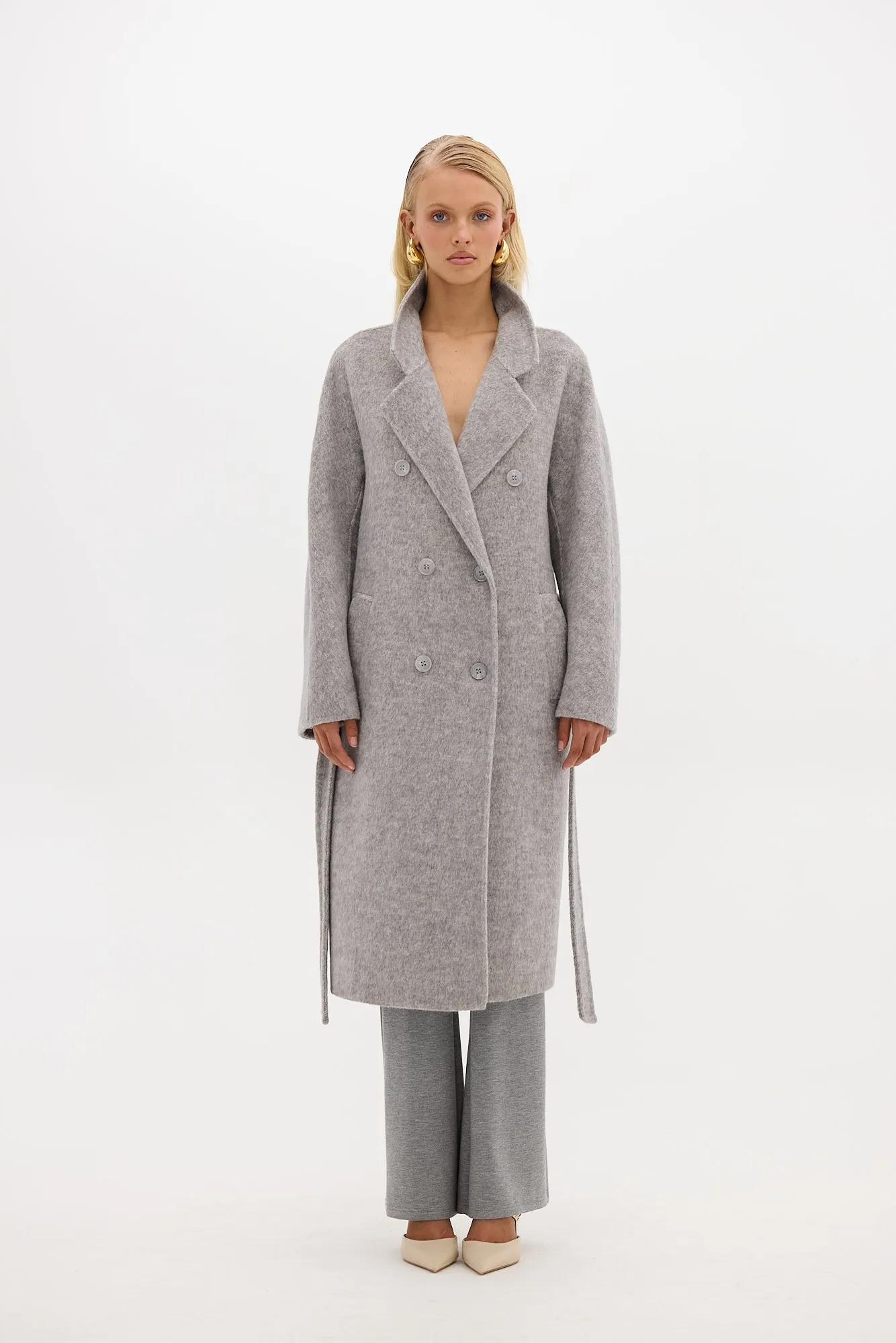 Abbey Coat - Grey Marle