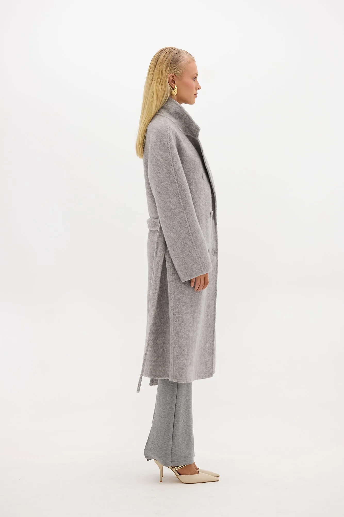 Abbey Coat - Grey Marle