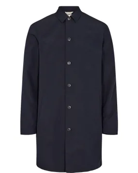 AKBJARNE TRENCH COAT (no pocket) - Dark Navy