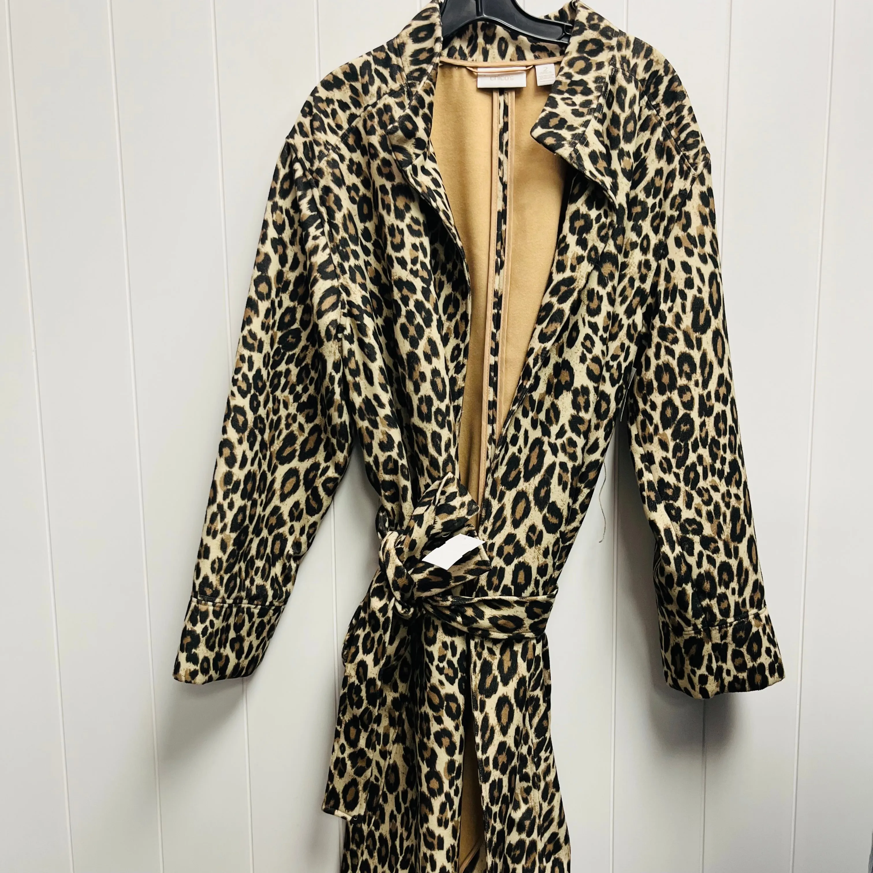 Animal Print Coat Other Chicos O, Size L