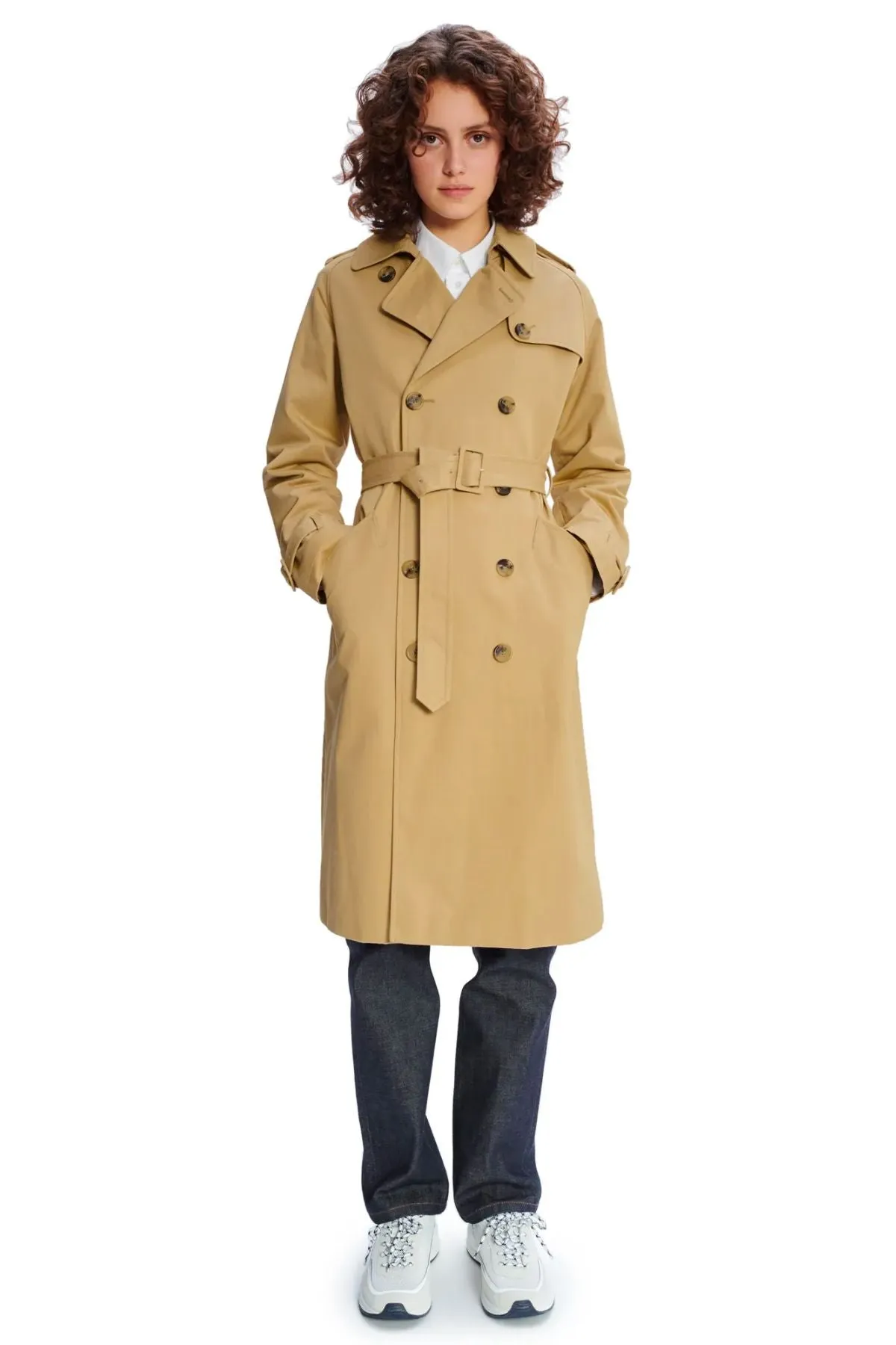 A.P.C. Greta Trench Coat - Beige