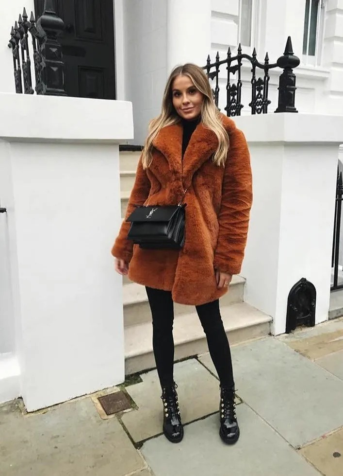 Babe Brown Teddy Coat