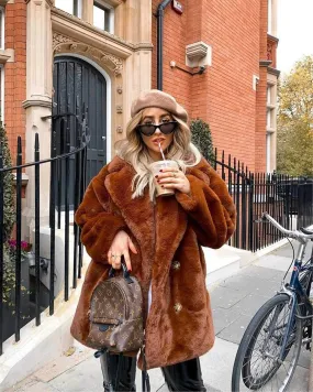 Babe Brown Teddy Coat