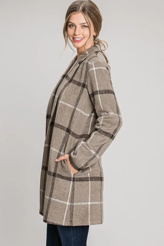 Bailey Windowpane Plaid Jacket