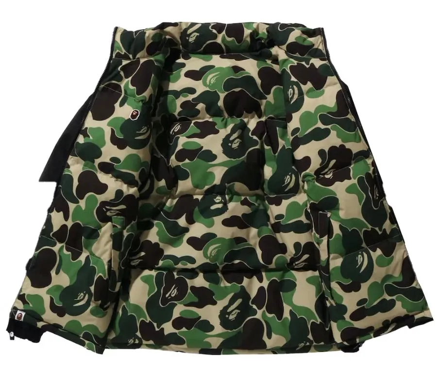 BAPE ABC CAMO REVERSIBLE DOWN JACKET GREEN