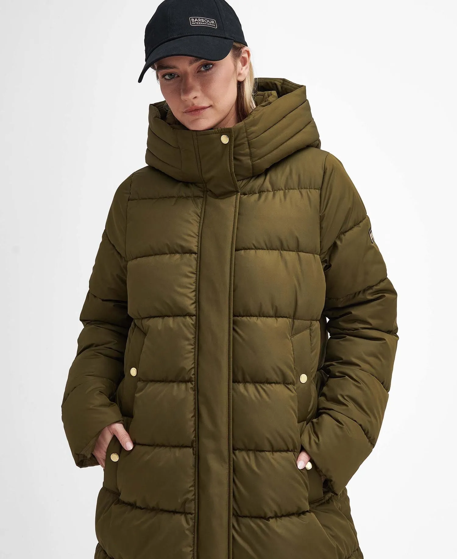 Barron Longline Puffer Jacket- Empire Green