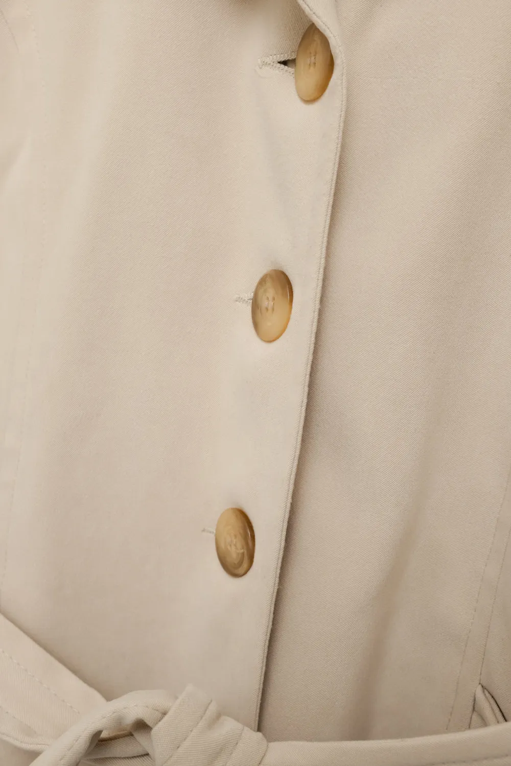 BELTED SLIM BEIGE VINTAGE BLAZER