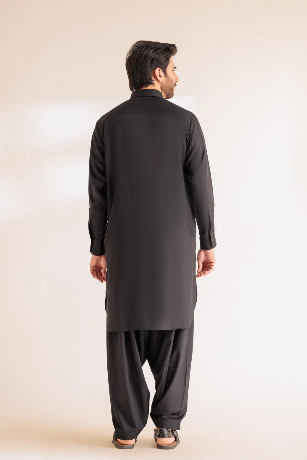 BLACK-BLENDED-SHALWAR SUIT - (GSSW23-065)