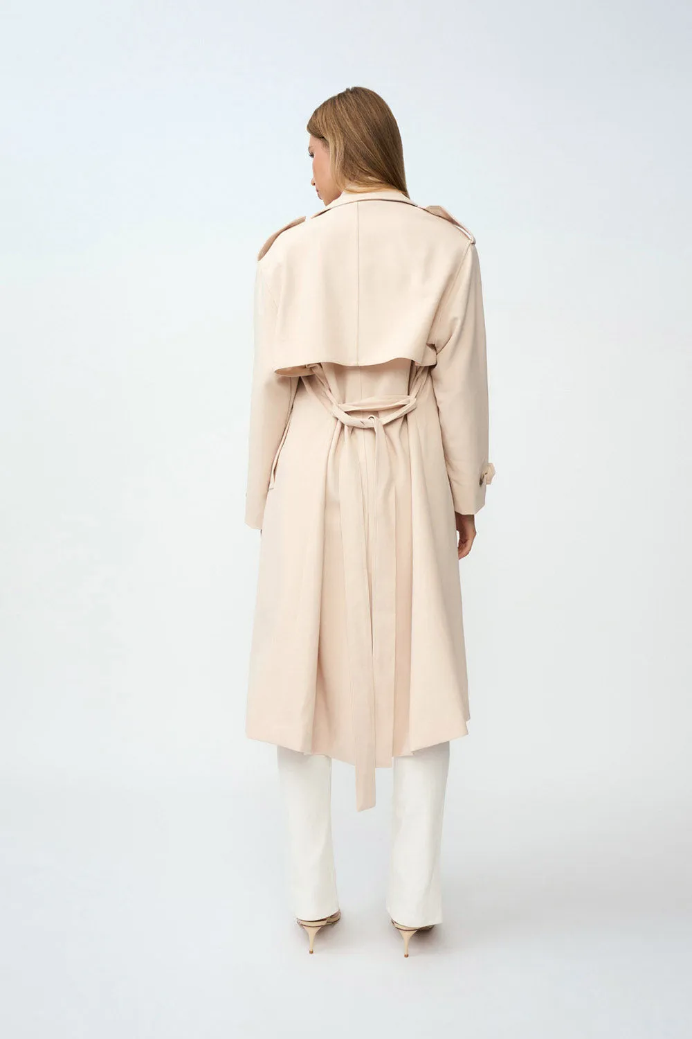 Blair Belted Trench Coat - Sand