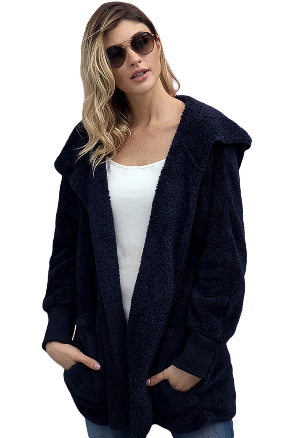 Blue Hooded Coat