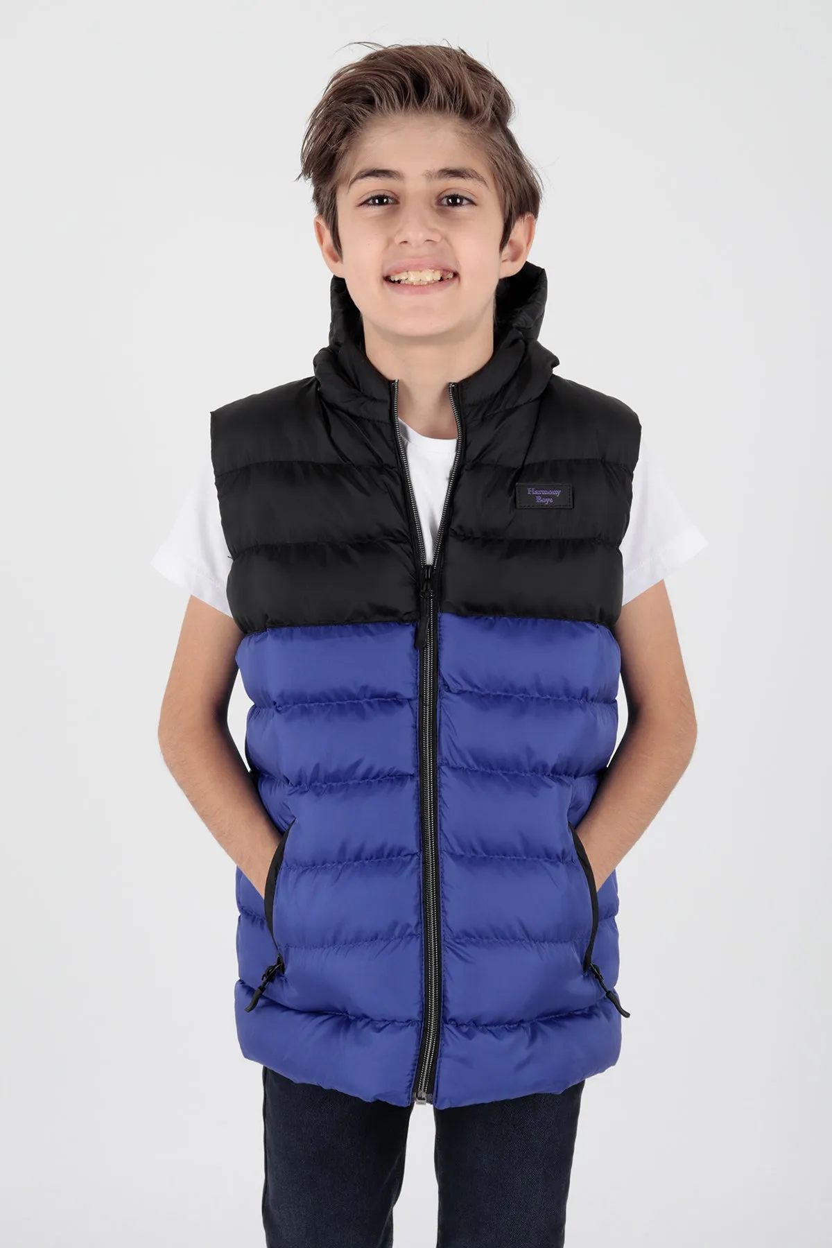 Boy's garnish trend swelling vest ak216364