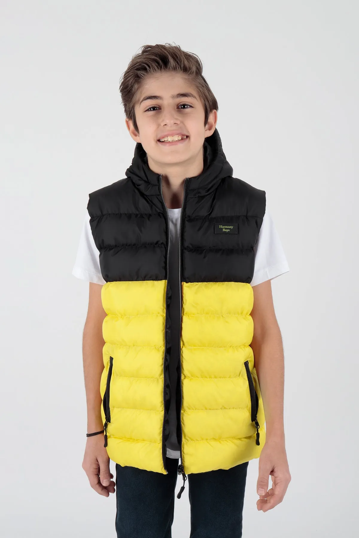 Boy's garnish trend swelling vest ak216364