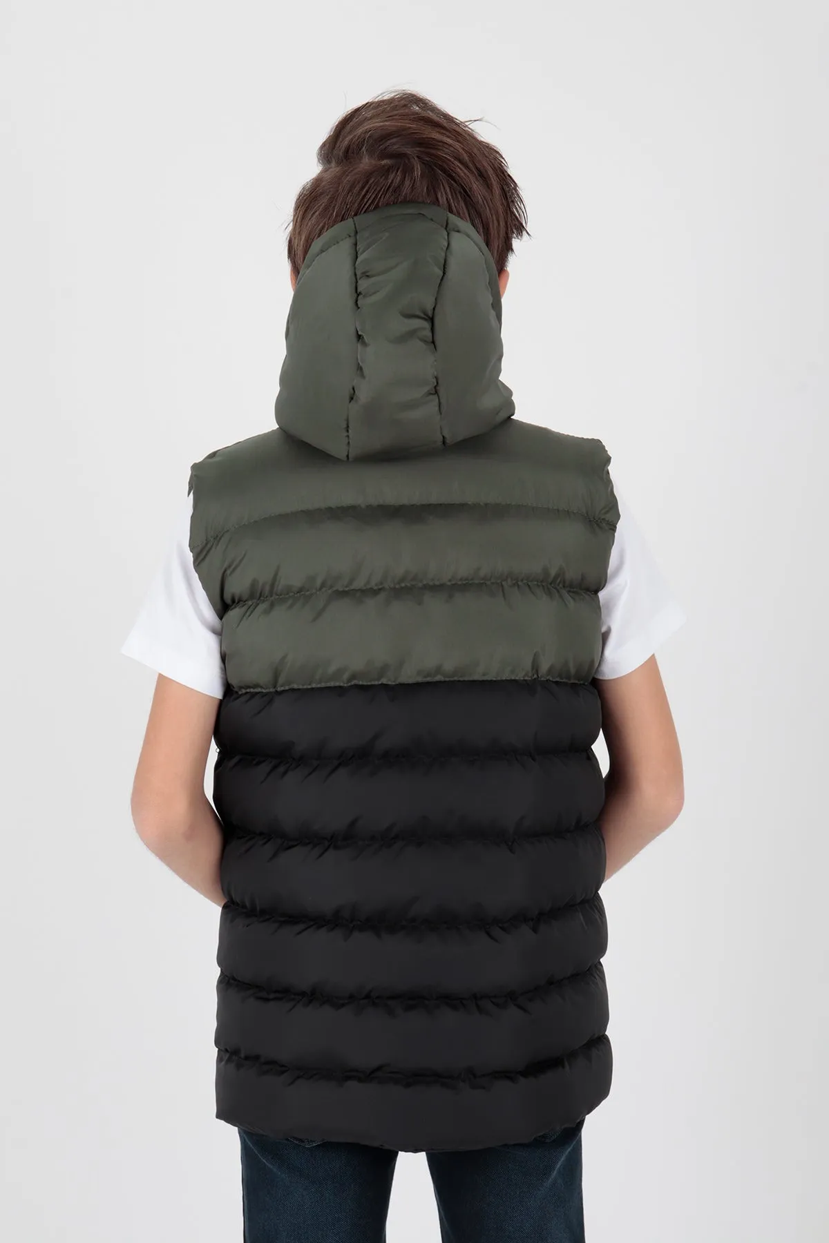 Boy's garnish trend swelling vest ak216364