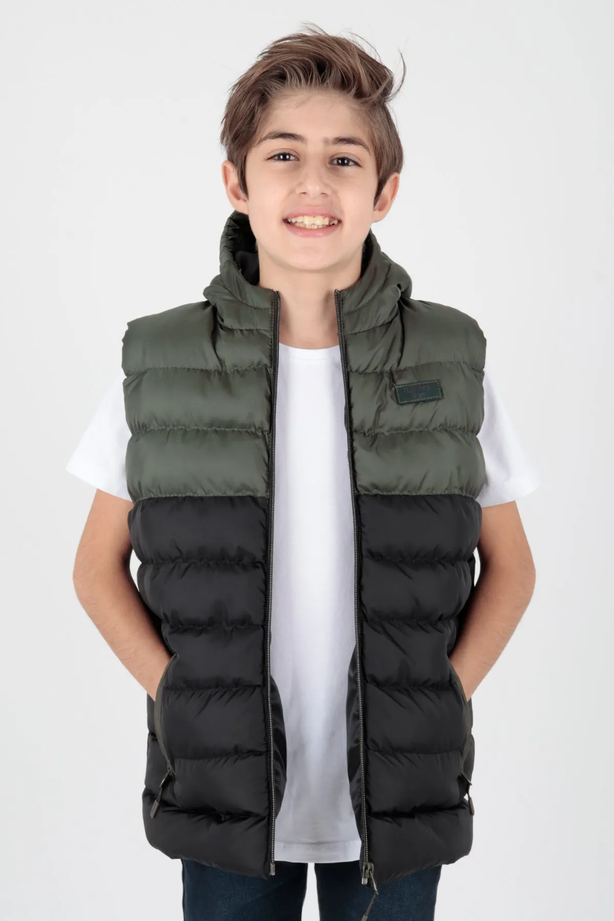 Boy's garnish trend swelling vest ak216364