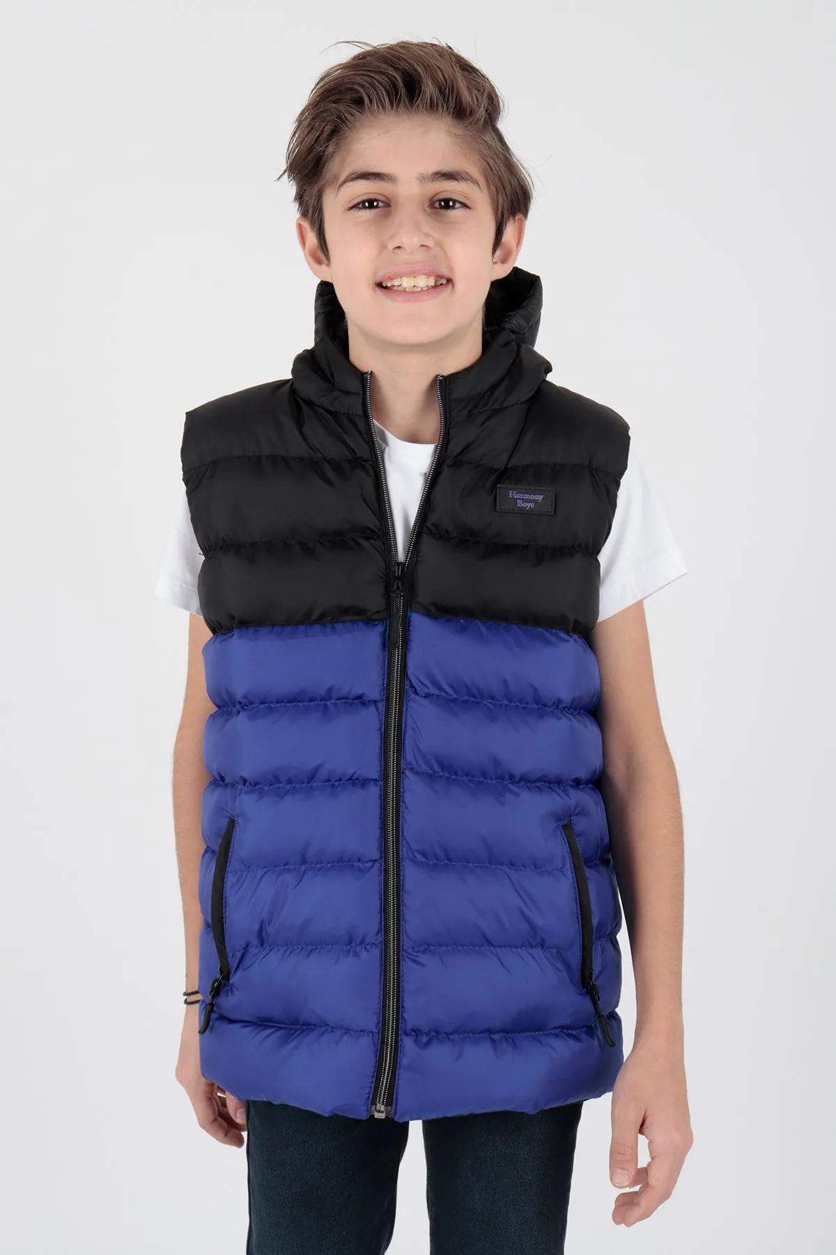 Boy's garnish trend swelling vest ak216364