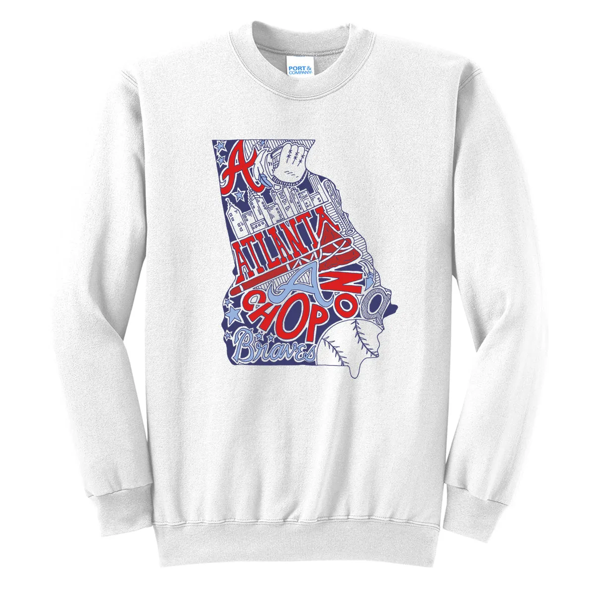 Braves State - White (Tee/Hoodie/Tank/Sweatshirt)