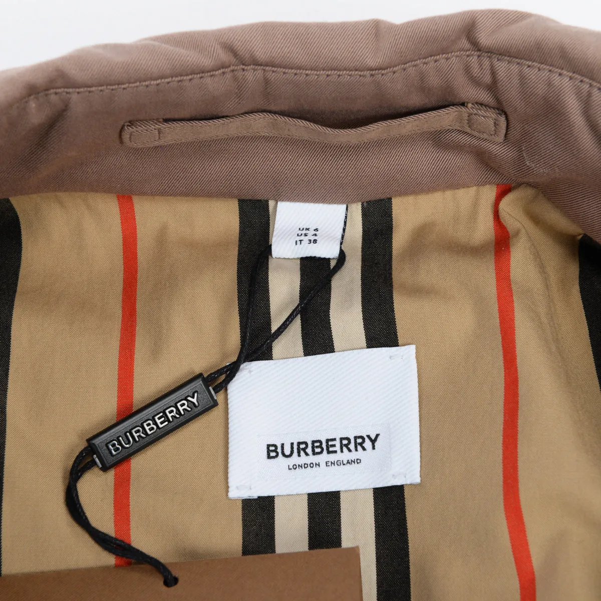 Burberry Taupe Trench Coat UK 6