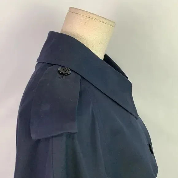 Burberry VTG Navy Lined Trench Coat