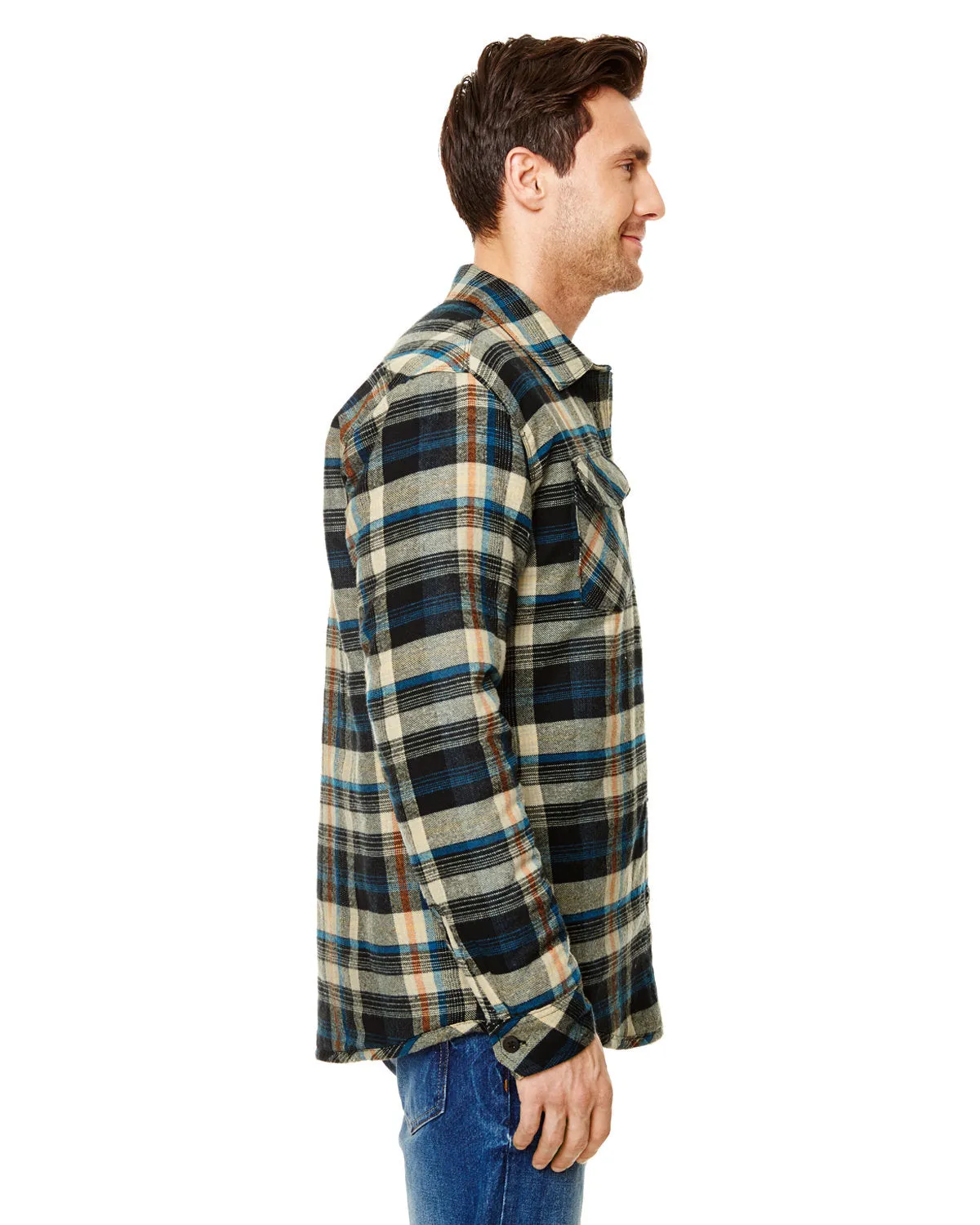 Burnside Adult Quilted Flannel Jacket