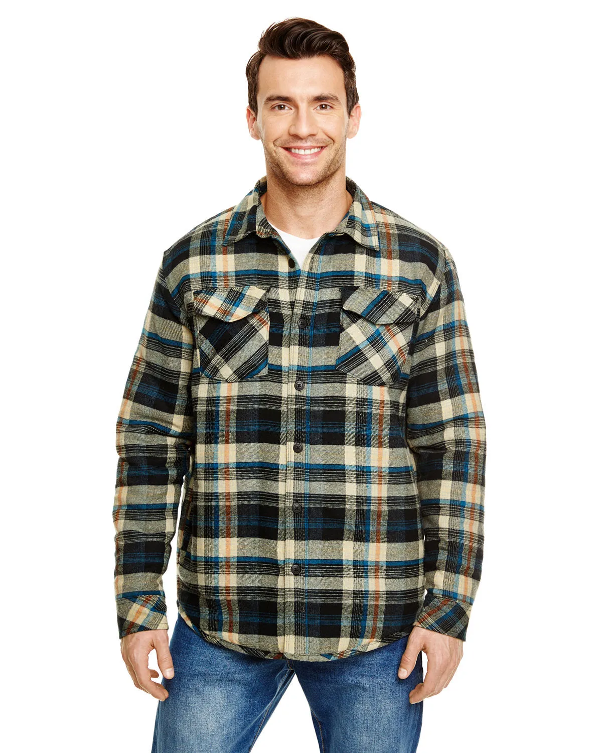 Burnside Adult Quilted Flannel Jacket