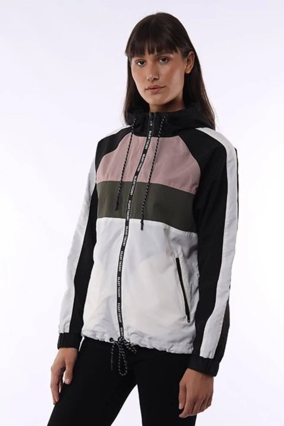 Calypso Spray Multi Block Stripe Wind Jacket