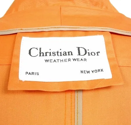 Christian Dior Vintage Coat in Orange Sherbert