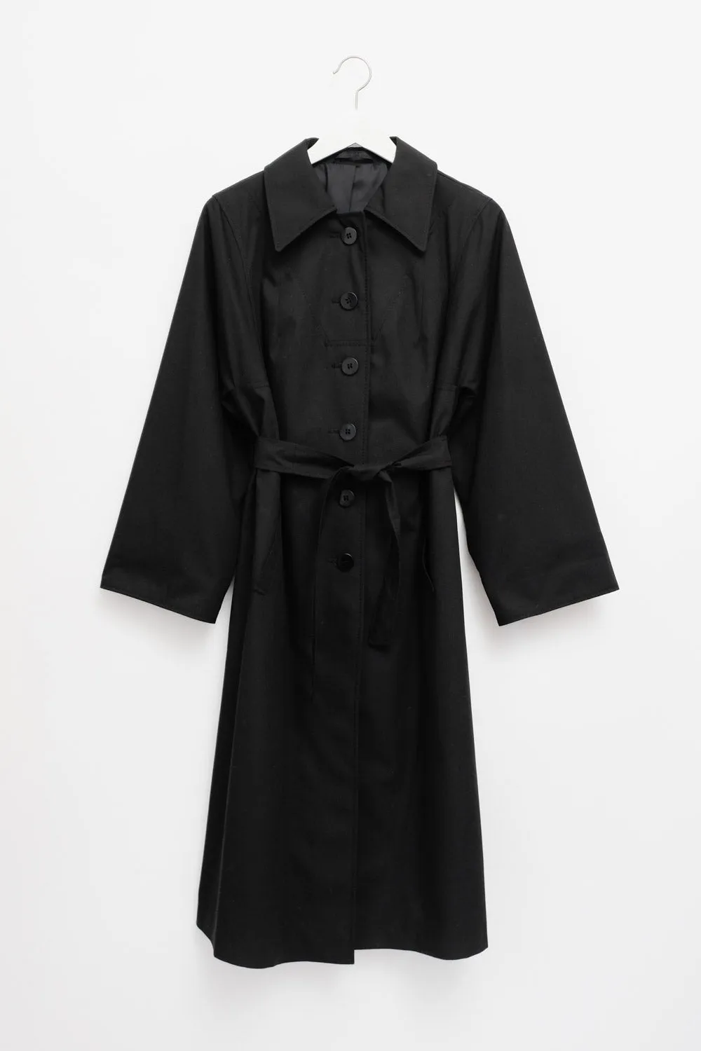 CLASSY BLACK VINTAGE 1960 TRENCH