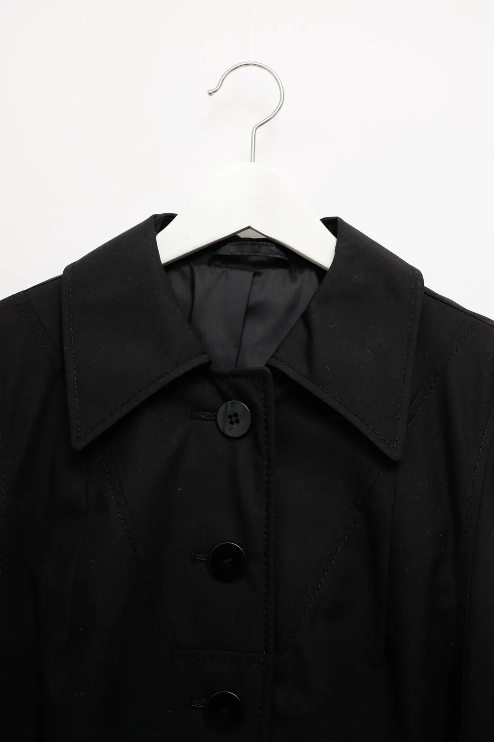 CLASSY BLACK VINTAGE 1960 TRENCH