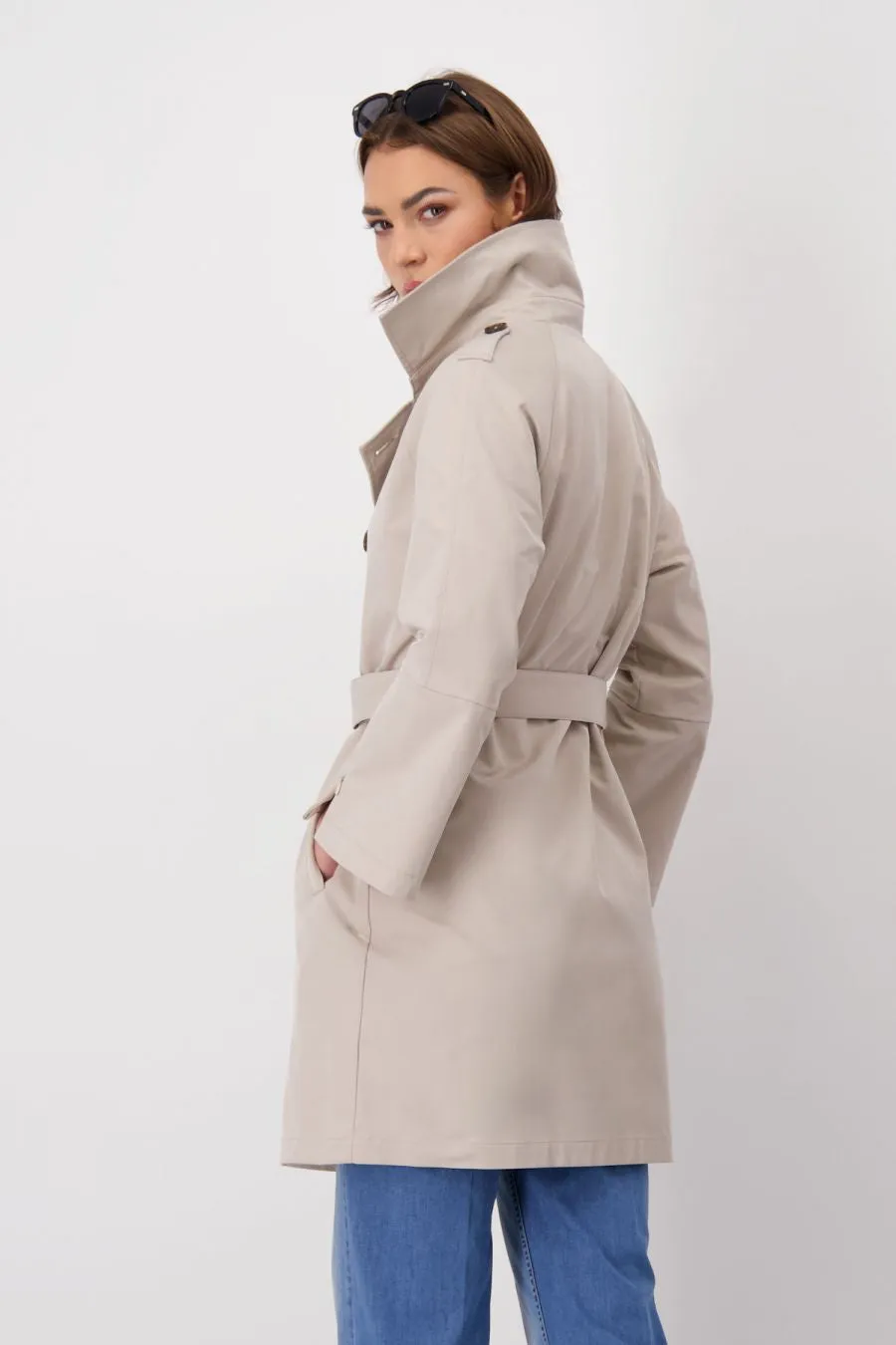 Coat trenchcoat lapel collar (Size UK 16)