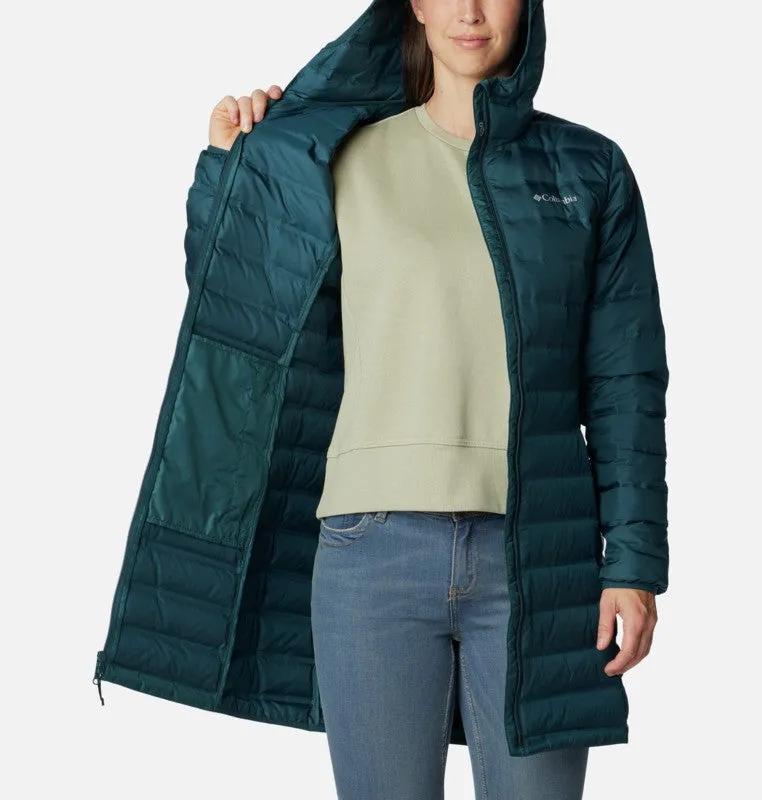 Columbia Ladies Lake 22 Long Hooded Down Jacket -NIGHT