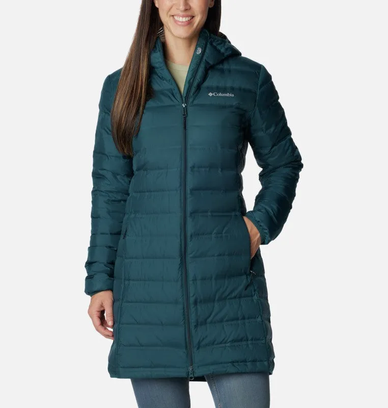 Columbia Ladies Lake 22 Long Hooded Down Jacket -NIGHT