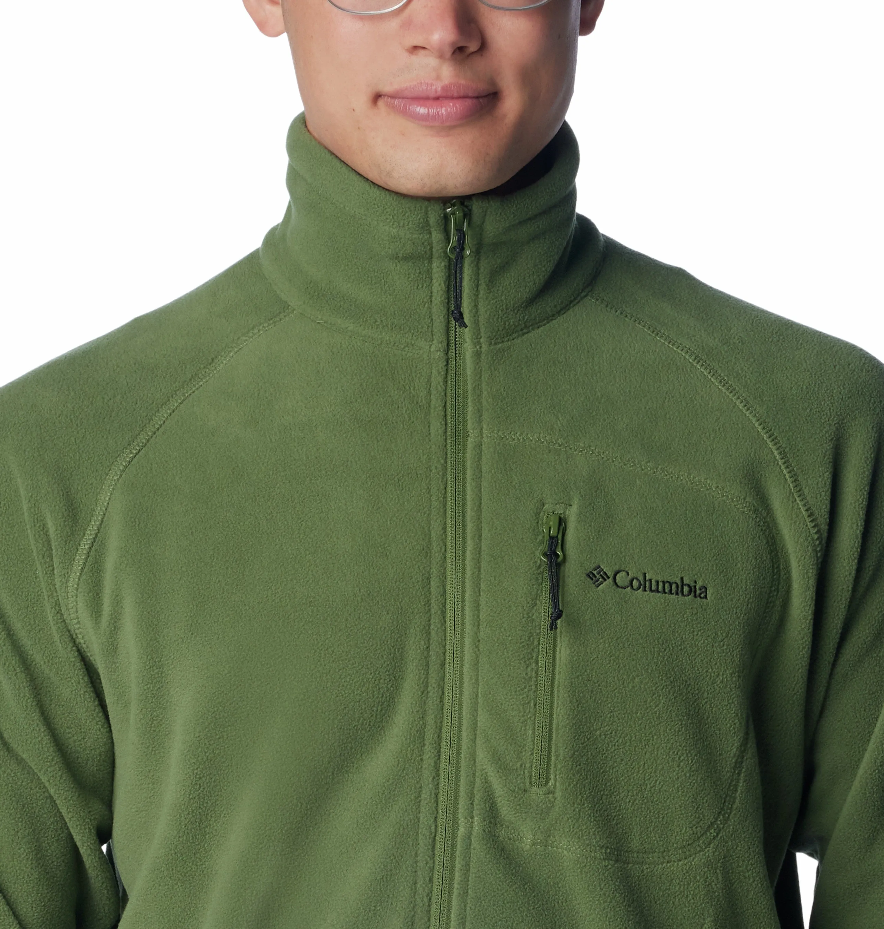 Columbia Mens Fast Trek II Full Zip Regular Fit Fleece-CANTEEN