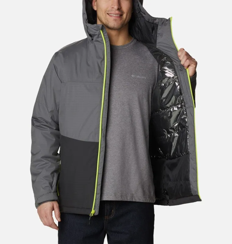 Columbia Mens Point Park Insulated Waterproof Jacket-SHARK