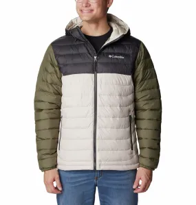 Columbia Mens Powder Lite Hooded Jacket-STONE