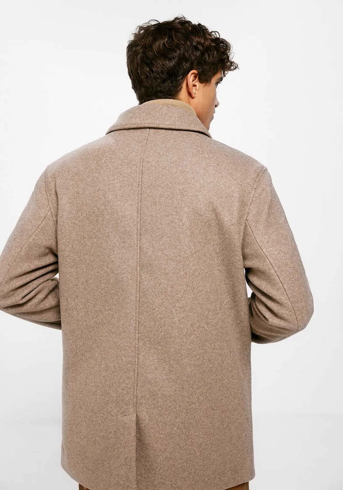 Comfort stretch coat - Beige / Camel