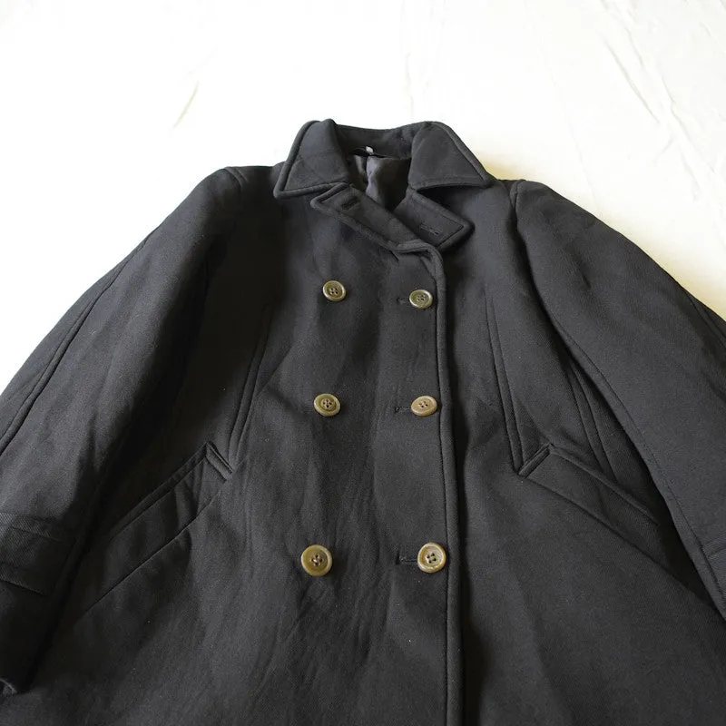 Comme des garcons boiled polyester pea coat - 2004