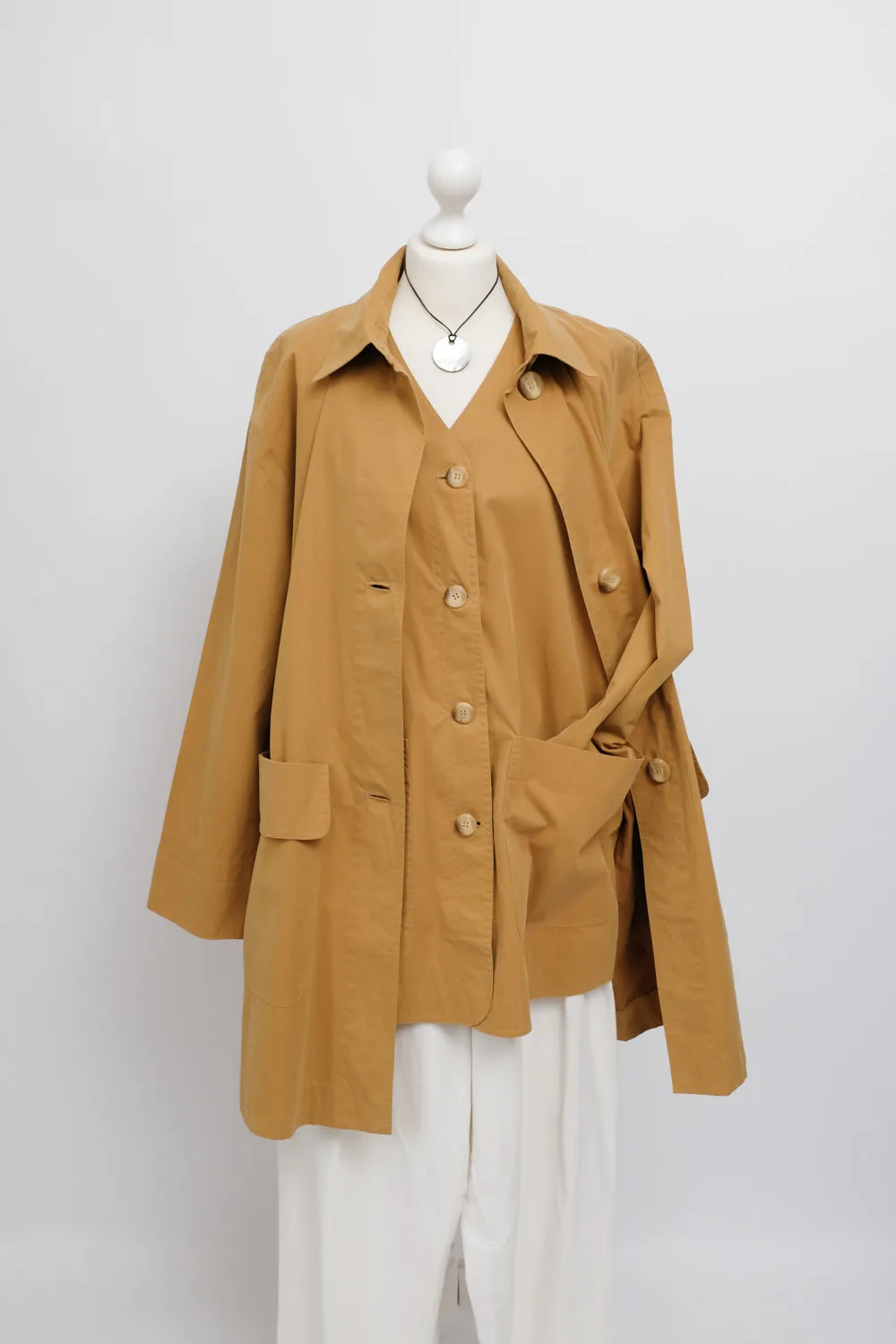 COTTON VEST VINTAGE TRENCH COAT