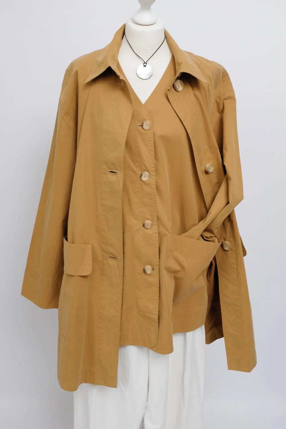 COTTON VEST VINTAGE TRENCH COAT