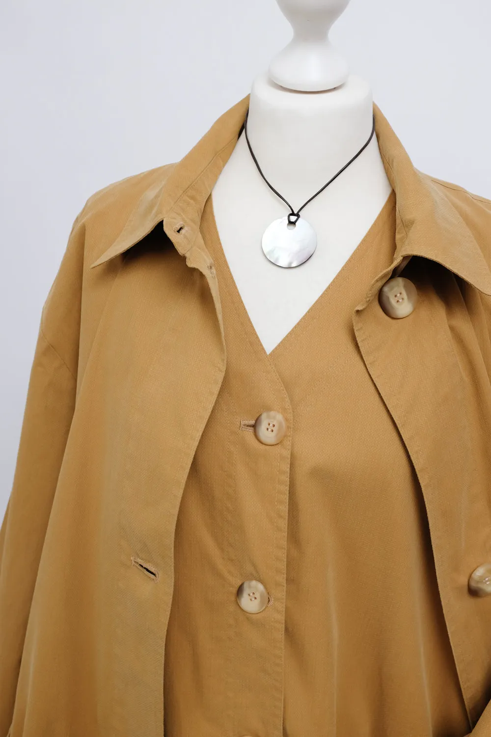 COTTON VEST VINTAGE TRENCH COAT