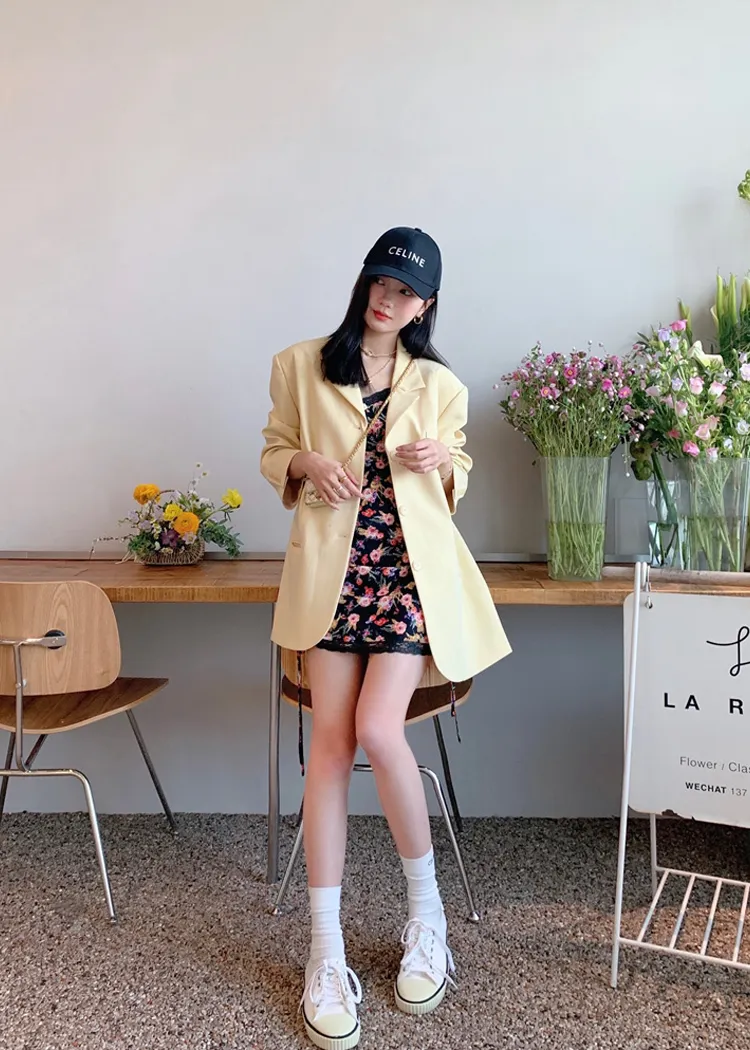 Cover Me Pastel oversize blazer jacket