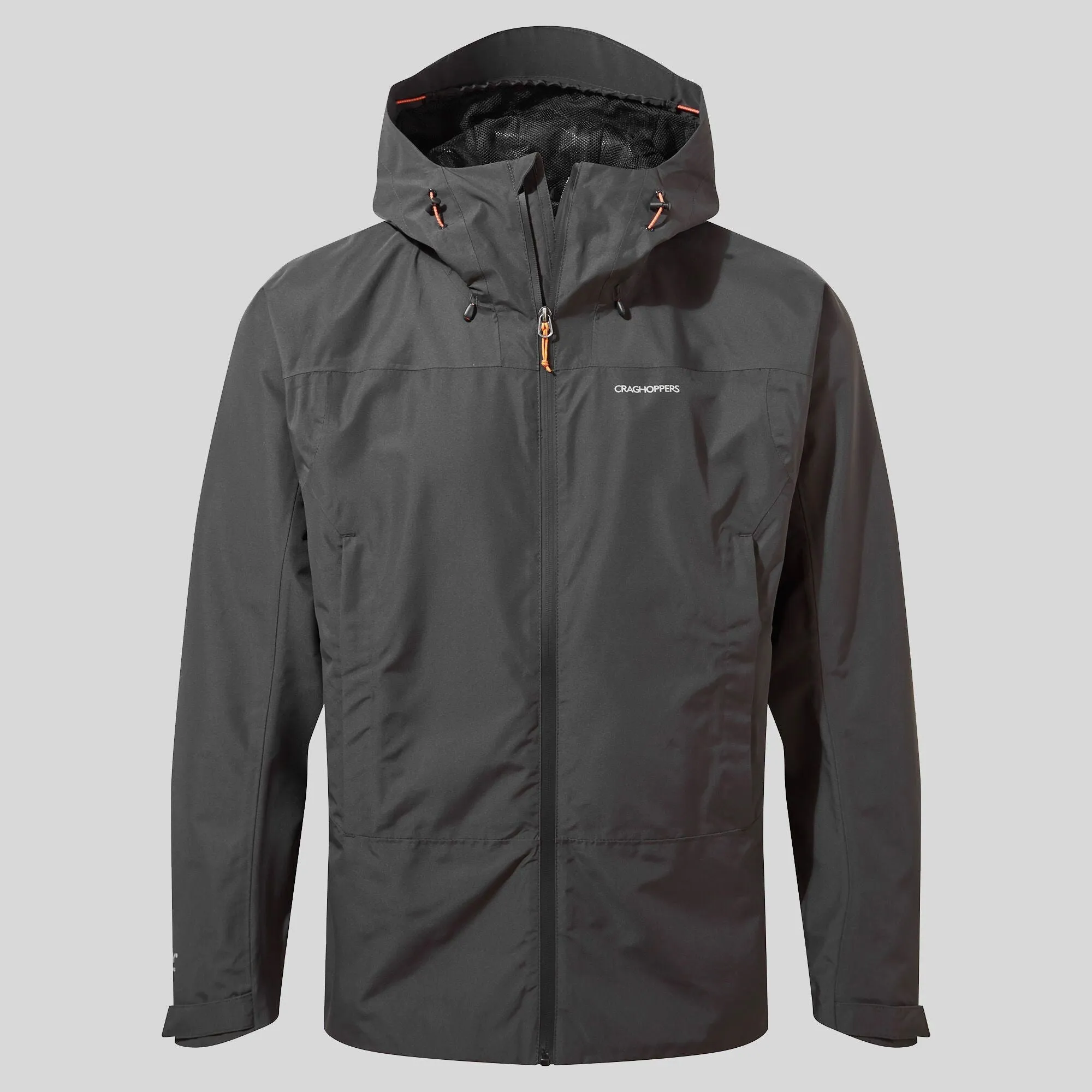 Craghoppers Mens Creevey Waterproof Breahtable Jacket-BLACK PEPPER