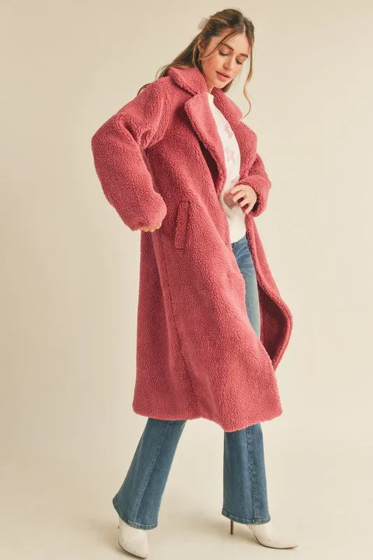 Danae Full Length Teddy Coat