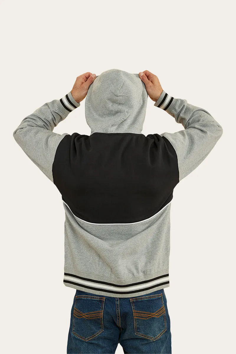 Davis Mens Hoodie - Grey Marle/Black