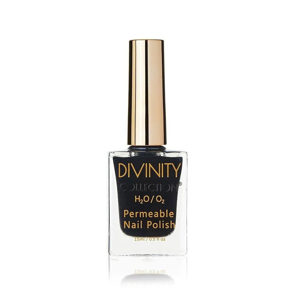 Divinity Collection Breathable Halal Nail Polish - Jet Black