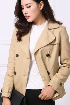 Double Breasted Waist Belted Coat