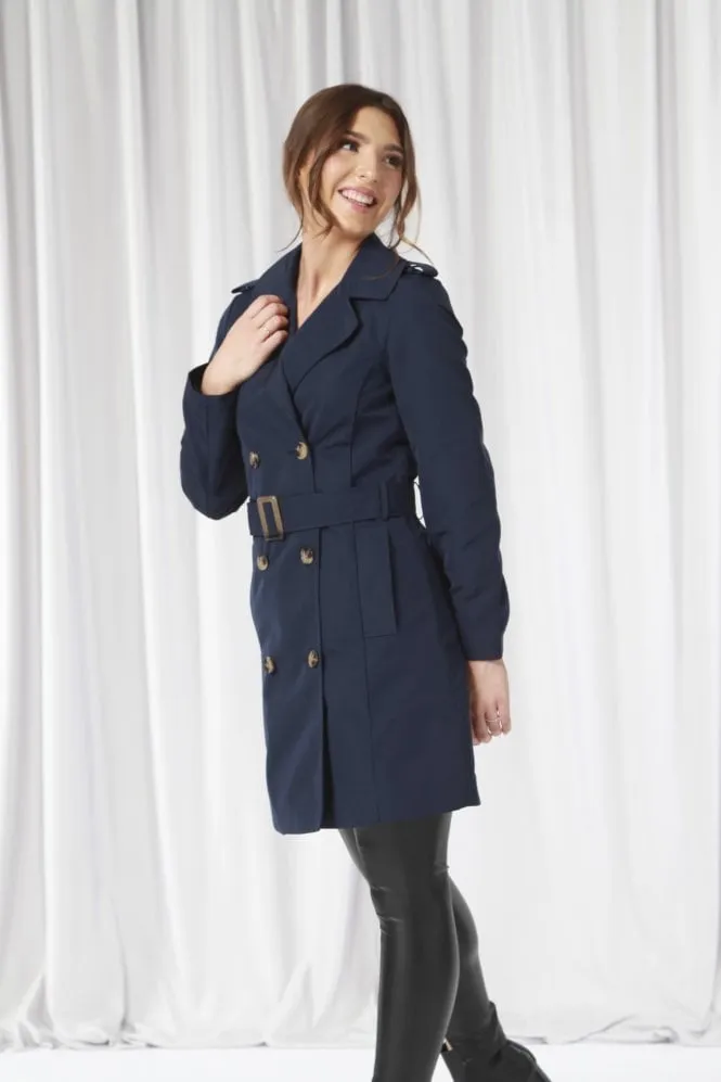 Double Second Fitted Trench Coat