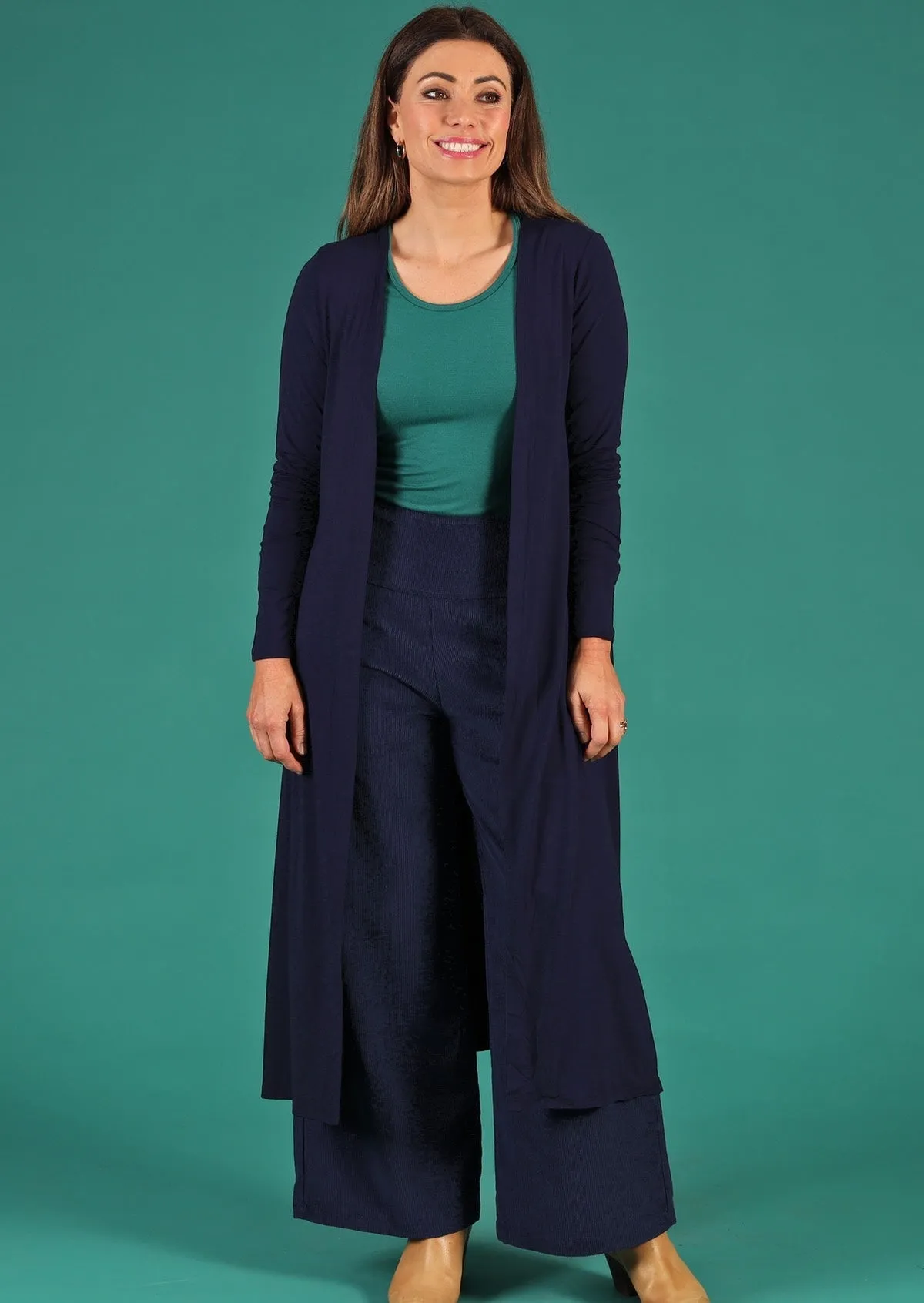 Duster Jersey Jacket Navy Blue