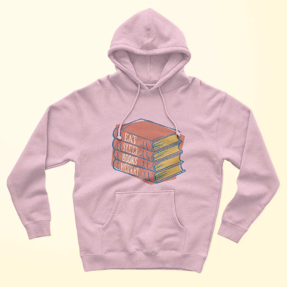 Eat Sleep Book Repeat Unisex Hoodie