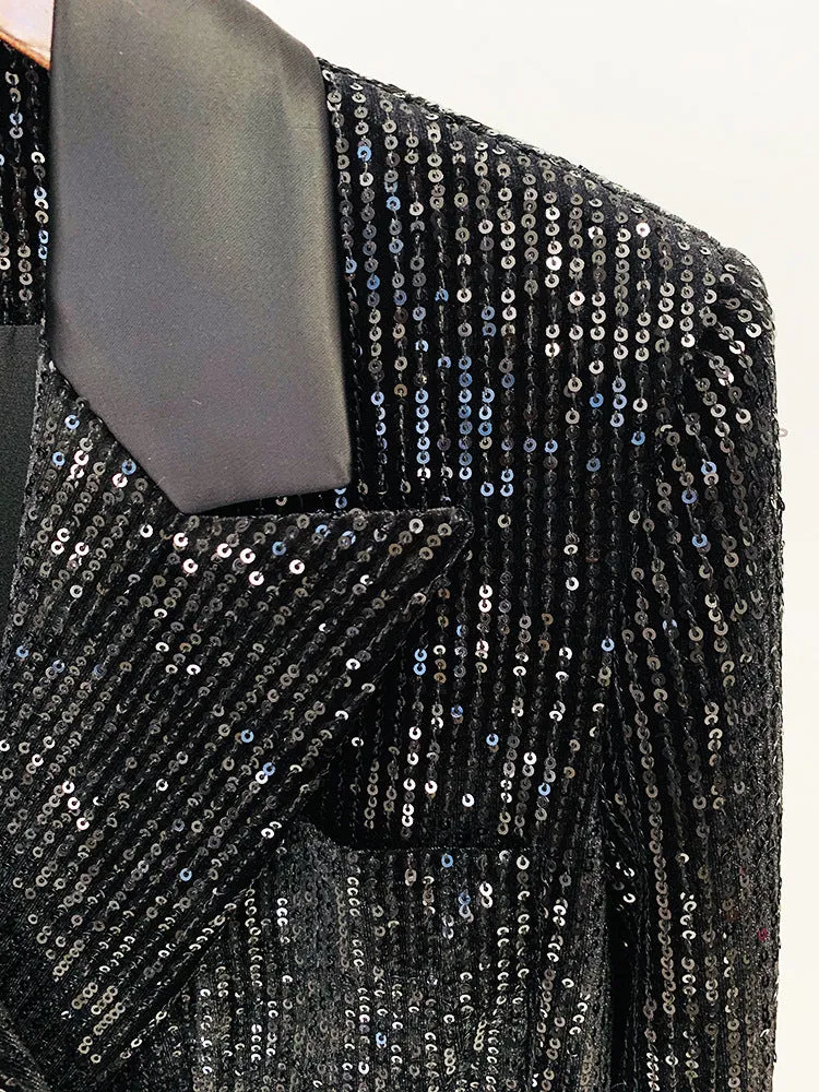 EFIGENIA Sequins Bodycon Suit